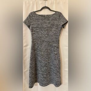 **SOLD** Ivanka Trump Gray Marled Short Sleeve A-line Dress - Size 8